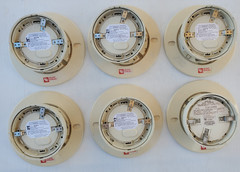 5 Silent Knight SD505-APS Smoke Detector & 1 SD505-AHS Heat with SD505-6AB Bases