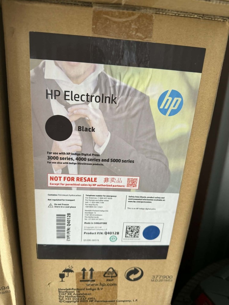 HP Indigo Ink Black ElectroInk for 3000/4000/5000 Series Make Offer