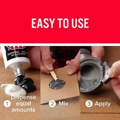 8281 Professional Size Steel Reinforced Epoxy – Hardener and Steel Pack – 10 Oz