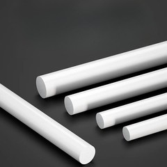 White PVC Solid Round Rod Acid and Alkali Resistant PVC Rod Material