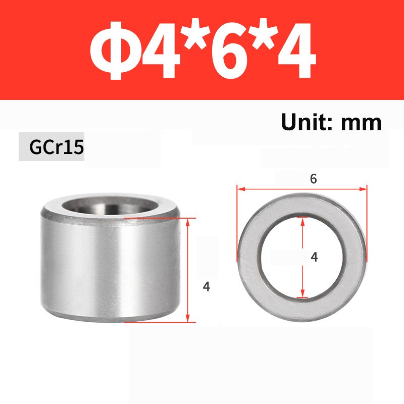 Bearing Steel Sleeve Bushing ID 4mm – 40mm Wear-Resistant Standoff Spacers GCR15