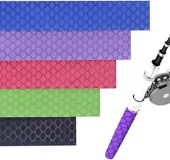 Fish Scale Pattern Heat Shrink Sleeve Wrap Fishing Rod Hanle Cork Grip Non Red