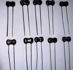 Silver Mica Capacitor 27PF 500V 5% New Quantity of 10 by Sangamo 30 Day Returns.