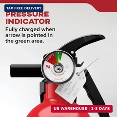 Kidde FA110G Multi Purpose Fire Extinguisher, Wall Mount, for Home/Office/Dorm/R