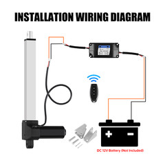 DC 12V 50mm-1000mm Electric Linear Actuator 2500N for Recliner Electric Massage