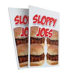 A-frame Sidewalk Sloppy Joes 24″ x 36″ Double Sided A-Frame Sidewalk Sign