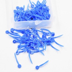 400 Pcs Dental Disposable Plastic Wedge With Hole Poly Wave Round Stern Shape