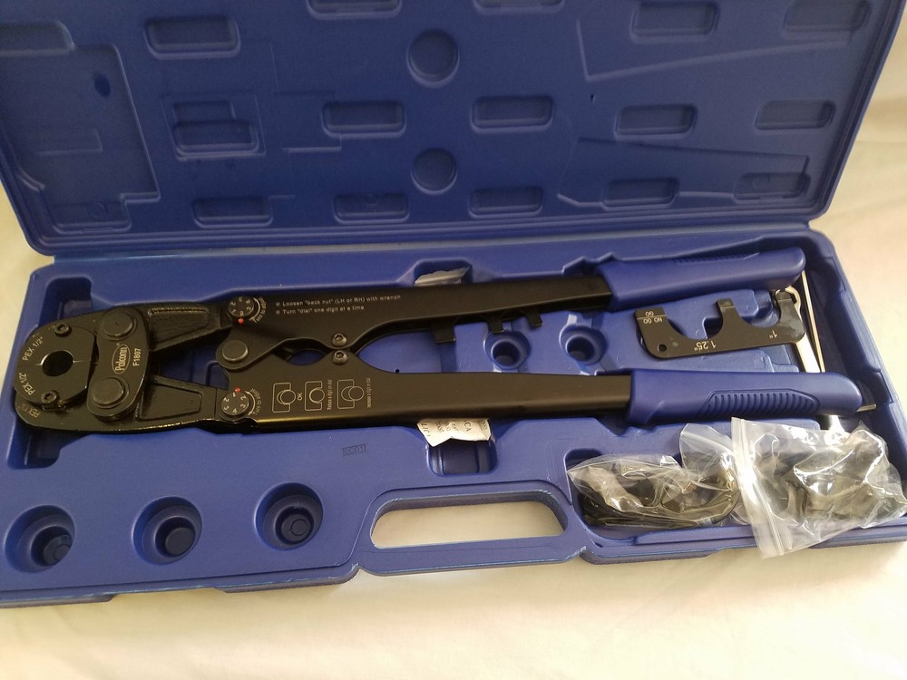 1 1/4″ Pex crimp Multi-Tool with 1/2″, 3/4″, 1″ Heads