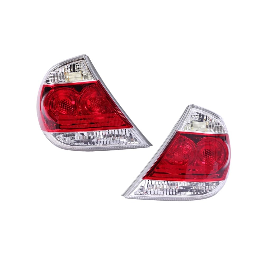 2005-2006 Toyota Camry SE Halogen Tail Lights Clear Red Lens Gray Housing Pair