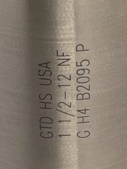 GTD 1-1/2-12 NF HS GH4 THREADING TAP 6 FLUTE PLUGS Qty.1 (26MY342)