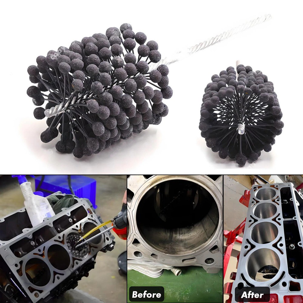 105mm 320 Grit – Ball Cylinder Engine Hone | For 4″ Bore V8s | Ball Brush Hone ！