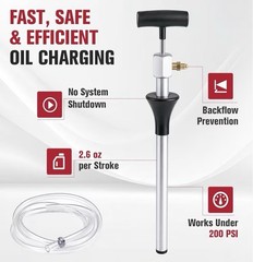 Rogvoc Oil Transfer Pump w/ Built-In Backflow Protection & 35.43in Hose
