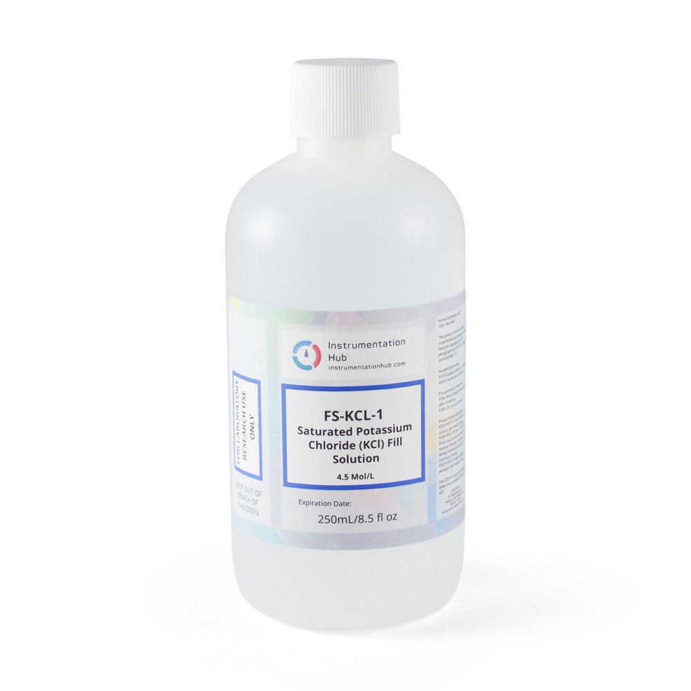 INSTRUMENTATIONHUB Saturated Potassium Chloride (KCl) Solution (8.5floz/250mL)