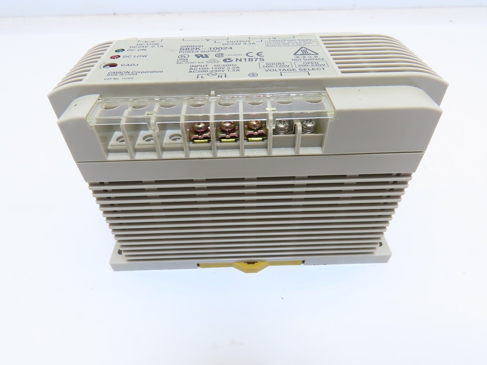 Omron S82K-10024 Power Supply 120/240VAC 2.5/1.5A to 24VDC 4.2A