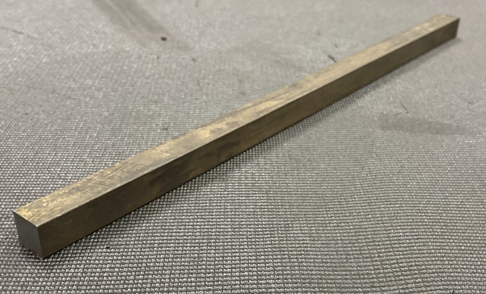 1/2” Diameter 4140 Cold Finished Annealed Steel Square Bar – 0.5” x 12” Length