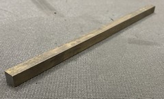 1/2” Diameter 4140 Cold Finished Annealed Steel Square Bar – 0.5” x 12” Length