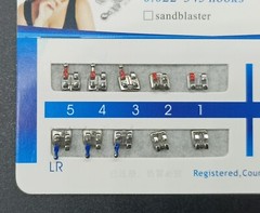 10Set Dental Orthodontic MIM Monoblock Brackets Mini Roth/MBT 022 Slot 345 hooks
