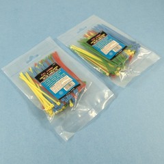 2 X 100pc 4″ Colored Zip Ties 18lb Cable Tie Wraps Smal Size Assorted Colors New