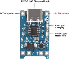 10-pack TP4056 Type-C USB 5V 1A Lithium Battery Charger Modules with Protection