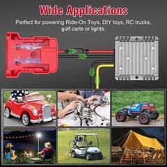 DC 18V to 12V 20A 240W Step Down Converter Compatible with Milwaukee 18V Battery