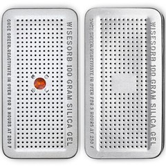 100Gram Indicating Silica Gel Canister, Reusable Desiccant Dehumidifier, 2 Pack