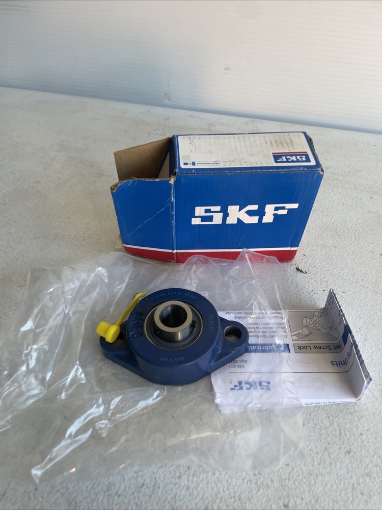 SKF Ball Bearing Flange Unit 5/8″ Bore, 2-1/8″Bolt Hole Spacing. FREE SHIPPING