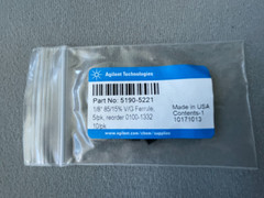 Agilent 5190-5221 (1/2 of 0100-1332) Ferrule, 1/8 inch, 15% graphite/85% Vespel