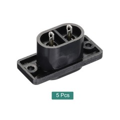 5 x C8 Panel Mount Plug Adapter 250V AC 2.5A 2 Pins IEC Inlet Module Straight