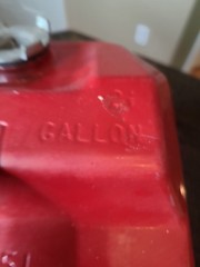 Vintage 1988 Blitz 2.5 Gallon Spare Fuel Tank Gas Can GUC
