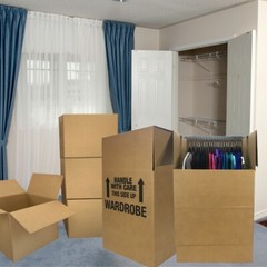 UBMOVE 2 Room Wardrobe Kit 18 Moving Boxes plus Packing Supplies