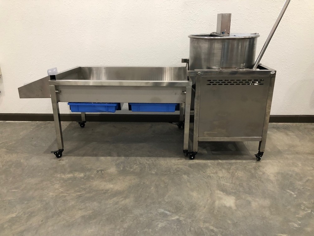 kettle corn popcorn popper 90 qt with double tray large sift table vending NEW