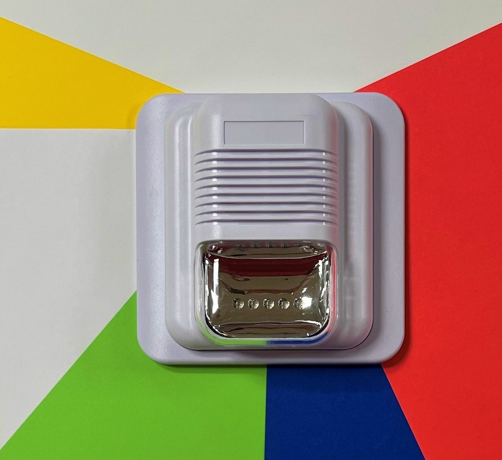 Multi-color A/V signal, 24VDC, Strobe select for Yellow/Clear/Green/Blue