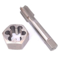 US Stock HSS M22 x 1.5mm Tap & 22×1.5mm Hexagon Die Metric Thread Right Hand Set