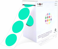 1″ Round Color-Coding Dot Labels, 1000 Stickers on a Roll