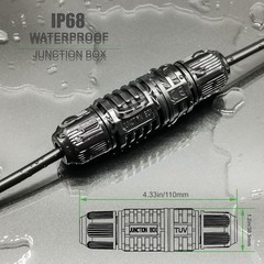 Waterproof 2 Way Cable Junction Box Connector 3 Pin 2210 AWG 32A 5 Pack