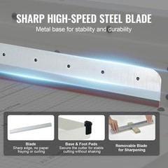 Paper Cutter 17″ A3 Guillotine Paper Trimmer 400 Sheet Capacity Metal Base