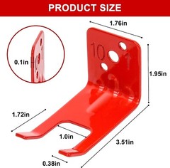 🔥🧯4-FORK STYLE WALL MOUNT 5,10, 20 lb.SIZE FIRE EXTINGUISHER (AMEREX) BRACKETS