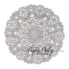 50 – 4″ VINTAGE SILVER Metallic Paper Doilies | Silver Coasters, Craft Doilies