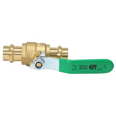 10 Pieces 1/2″ Press Ball Valve, Lead Free Brass, Full Port