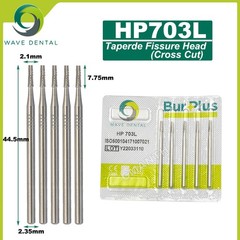 US WAVE Dental Burs Tungsten Carbide Burs HP Bur Dia 2.35mm Tapered Fissure Head