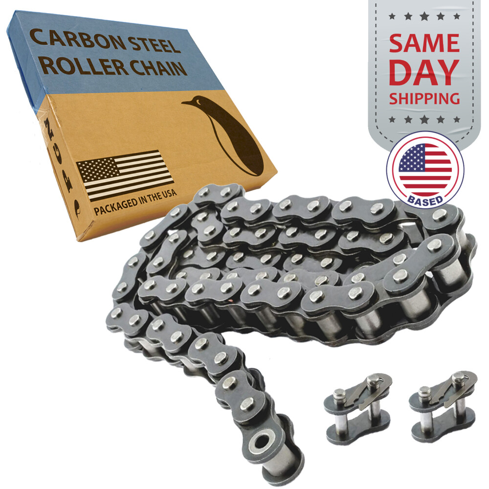 #50 Roller Chain x 10 feet + 2 Connecting Links + Same Day Expedited Shipping