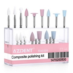 AZDENT Dental Burs Polishers Composite Polishing kit for Low-Speed Contra Angle