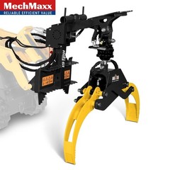 MechMaxx 1500lbs Lift Capacity 59″ Mini Skid Steer Log Grapple Attachment, RLG61
