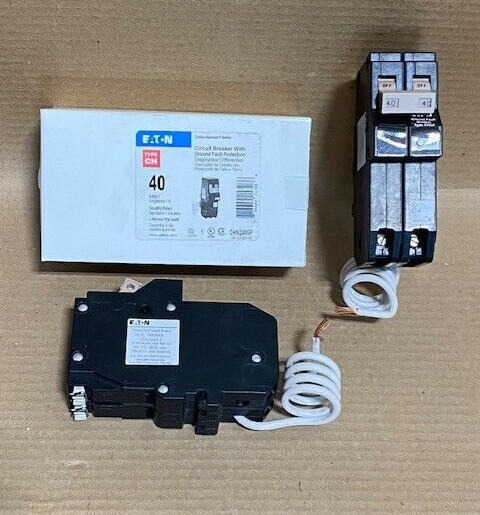 NEW CUTLER HAMMER CH CHN240GF CH240GFT 2 POLE 40 AMP 120/240v GFI BREAKER