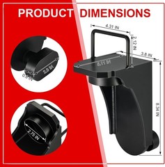 Shipping Container Jack Lug W/ U-Shaped Handle Jack Leveling Attachment Black
