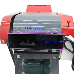 Auto Feed Hay Crusher 220V Straw Corn Cutter Pulverizer 6 Blade with Conveyor