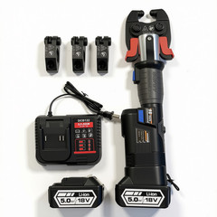 M12 24KN Cordless ProPress Tool Kit, 360° Rotating Jaws, 1/2″ 3/4″ 1″