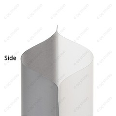 Multi Size Clear Back Silver Front Aluminium Mylar Glossy Flat Open Top Pouch