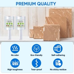 TICONN Stretch Wrap Film Roll, 1000ft Industrial 5”-1PK, Clear