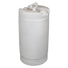 Zoro Select Poly15thnat Closed Head Transport Drum, Polyethylene, 15 Gal,